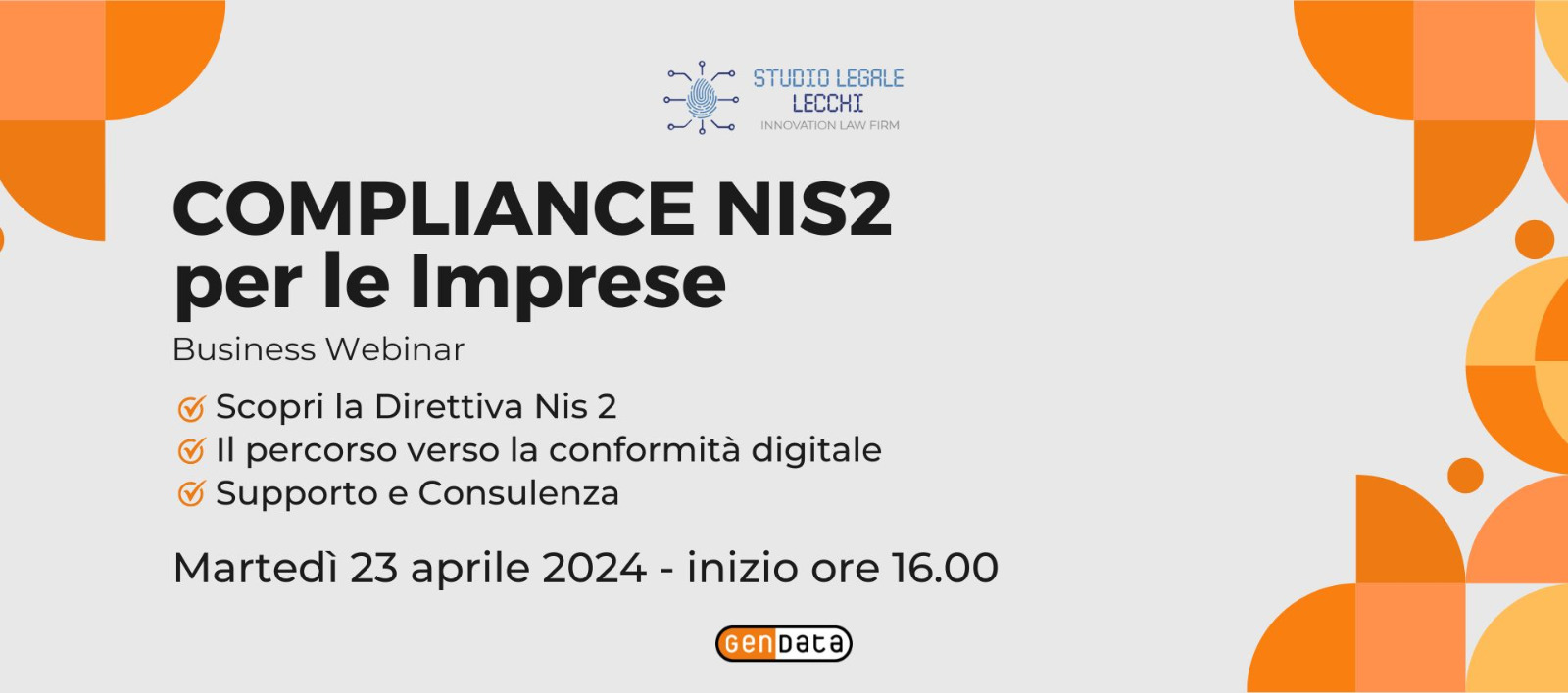 Webinar 23 Aprile: NIS2 è il momento di adeguarsi